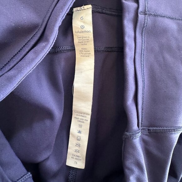 Lululemon Fast & Free 7/8 Tight II (Nulux 25") Twilight Blue - Picture 6 of 9